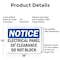 Signmission Electrical Panel 36 Clearance Do Not Block, 18 in W x Rectangle, Aluminum OS-2PACK-NS-A-1218-L-11664 - alternate 8